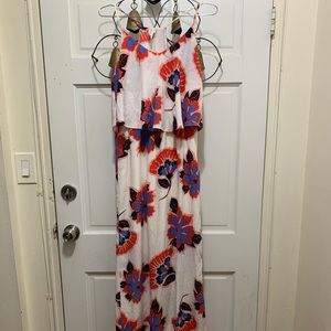 Pink Owl Floral Maxi Dress | Size Small